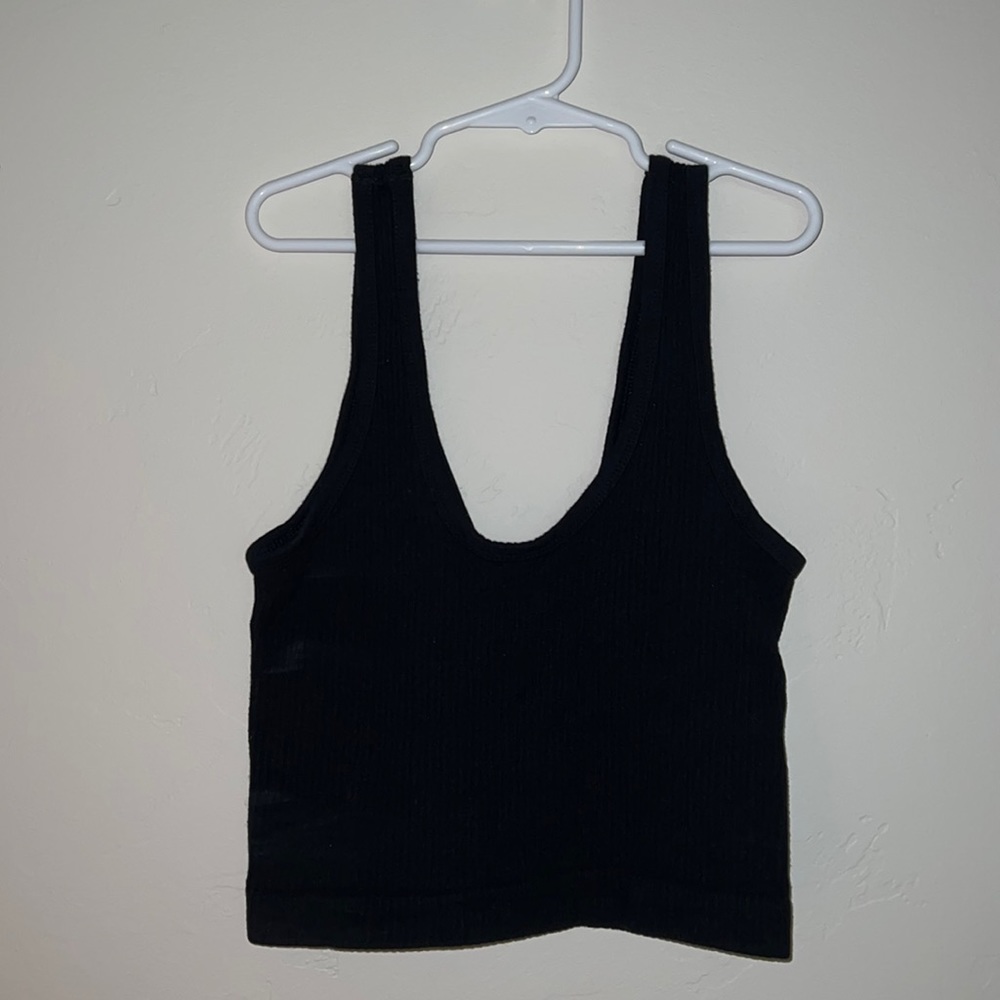 Urban Outfitter black, cropped tank top